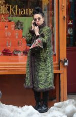 FKA TWIGS Out Shopping in Soho 03/18/2017