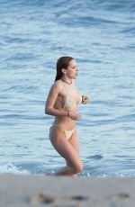 FRANCESCA EASTWOOD in Bikini at a Beach in Malibu 03/30/2017