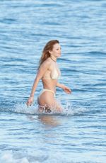FRANCESCA EASTWOOD in Bikini at a Beach in Malibu 03/30/2017