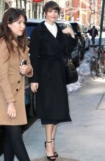 GEMMA ARTERTON Arrives at AOL Studios in New York 03/23/2017