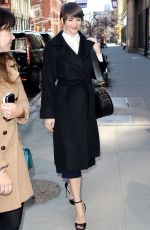 GEMMA ARTERTON Arrives at AOL Studios in New York 03/23/2017