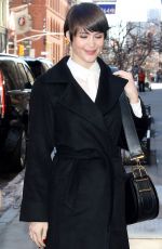 GEMMA ARTERTON Arrives at AOL Studios in New York 03/23/2017