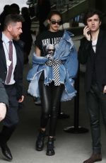 GIGI HADID Arrives at Chanel Fashion Show in Paris 03/07/2017