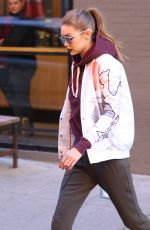 GIGI HADID Arrives at Her Home in New York 03/29/2017