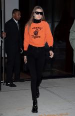 GIGI HADID Heading to Stainer Studio in New York 03/17/2017