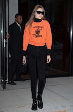 GIGI HADID Heading to Stainer Studio in New York 03/17/2017