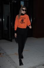 GIGI HADID Heading to Stainer Studio in New York 03/17/2017