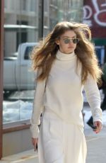 GIGI HADID Leaves Her Apartment in New York 03/16/2017