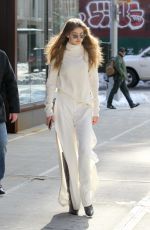 GIGI HADID Leaves Her Apartment in New York 03/16/2017