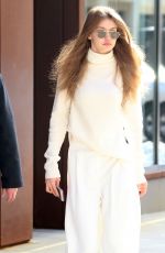 GIGI HADID Leaves Her Apartment in New York 03/16/2017