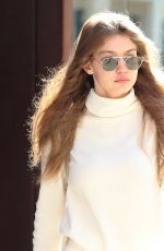 GIGI HADID Leaves Her Apartment in New York 03/16/2017