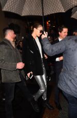 GIGI HADID Leaves Her Hotel in Paris 03/01/2017