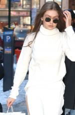 GIGI HADID Out and About in New York 03/16/2017