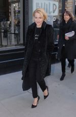 GILLIAN ANDERSON Arrivesa at AOL Studios in New York 03/13/2017