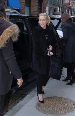 GILLIAN ANDERSON Arrivesa at AOL Studios in New York 03/13/2017