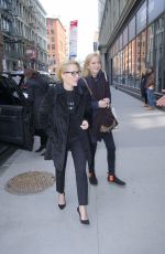 GILLIAN ANDERSON Arrivesa at AOL Studios in New York 03/13/2017