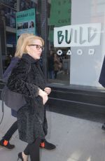 GILLIAN ANDERSON Arrivesa at AOL Studios in New York 03/13/2017