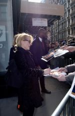 GILLIAN ANDERSON Arrivesa at AOL Studios in New York 03/13/2017