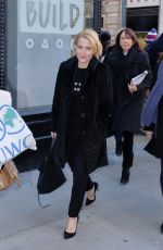 GILLIAN ANDERSON Arrivesa at AOL Studios in New York 03/13/2017