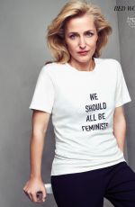 GILLIAN ANDERSON in Red Magazine, April 2017