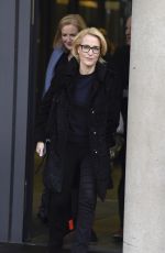 GILLIAN ANDERSON Leave BBC Breakfast Studio in Manchester 03/08/2017