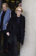 GILLIAN ANDERSON Leave BBC Breakfast Studio in Manchester 03/08/2017