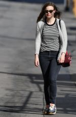GILLIAN JACOBS Arrives at Jimmy Kimmel Live in Hollywood 03/09/2017