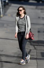 GILLIAN JACOBS Arrives at Jimmy Kimmel Live in Hollywood 03/09/2017