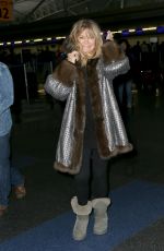 GOLDIE HAWN at JFK Airport in New York 03/08/2017