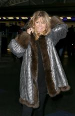 GOLDIE HAWN at JFK Airport in New York 03/08/2017