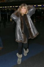 GOLDIE HAWN at JFK Airport in New York 03/08/2017