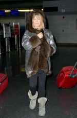 GOLDIE HAWN at JFK Airport in New York 03/08/2017