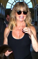 GOLDIE HAWN at LAX Airport in Los Angeles 03/11/2017