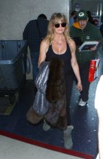 GOLDIE HAWN at LAX Airport in Los Angeles 03/11/2017