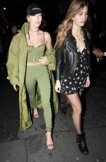 HAILEY BALDWIN and CAMI MORRONE Leavies Pink Pariadie Strip Club in Paris 03/01/2017