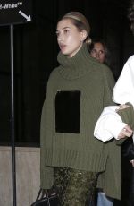 HAILEY BALDWIN Arrives at Off-white Fashion Show at Paris Fashion Week 03/02/2017