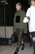 HAILEY BALDWIN Arrives at Off-white Fashion Show at Paris Fashion Week 03/02/2017