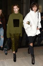 HAILEY BALDWIN Arrives at Off-white Fashion Show at Paris Fashion Week 03/02/2017