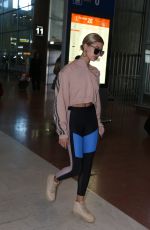 HAILEY BALDWIN at Charles De Gaulle Airport in Paris 03/25/2017