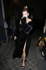 HAILEY BALDWIN at Vogue Dinner in Paris 03/02/2017