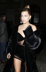 HAILEY BALDWIN at Vogue Dinner in Paris 03/02/2017