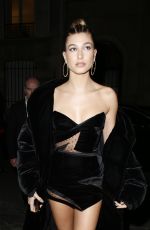 HAILEY BALDWIN at Vogue Dinner in Paris 03/02/2017