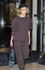 HAILEY BALDWIN leaves Her Hotel in paris 03/27/2017