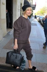 HAILEY BALDWIN leaves Her Hotel in paris 03/27/2017