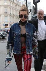 HAILEY BALDWIN Out and About in Paris 03/01/2017