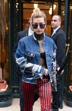HAILEY BALDWIN Out and About in Paris 03/01/2017
