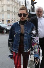 HAILEY BALDWIN Out and About in Paris 03/01/2017