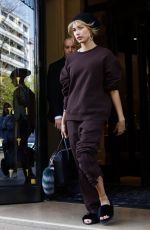 HAILEY BALDWIN Out and About in Paris 03/27/2017