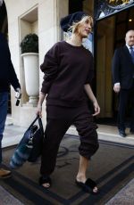 HAILEY BALDWIN Out and About in Paris 03/27/2017