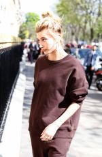 HAILEY BALDWIN Out and About in Paris 03/27/2017